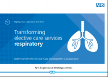 Transforming elective care services: Respiratory: Learning from the Elective Care Development Collaborative